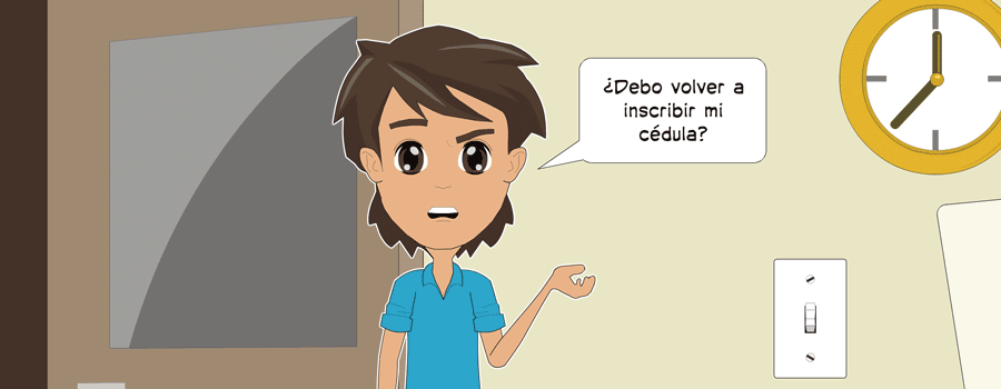 Registro de cedulas para votaciones