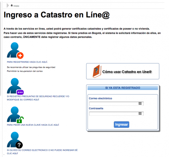 certificado catastral