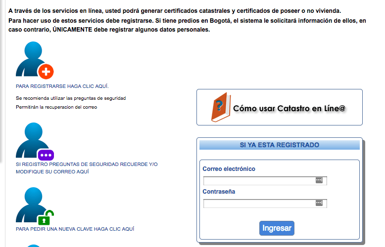 certificado catastral