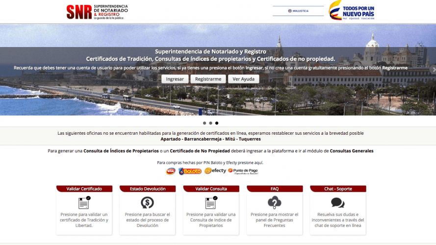 certificado de libertad y tradicion