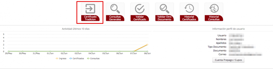 certificado de tradicion y libertad en linea
