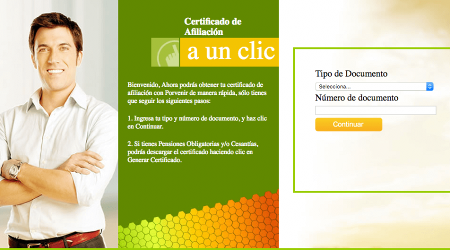 porvenir certificado
